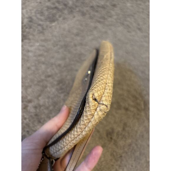 Coach Alligator Skin Clutch/ Wristlet w removable strap from 2008/9 Beige - Picture 9 of 9
